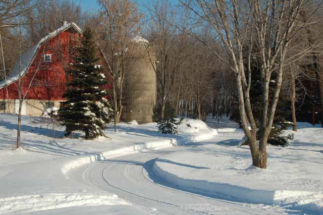 typical MN barn in winter
